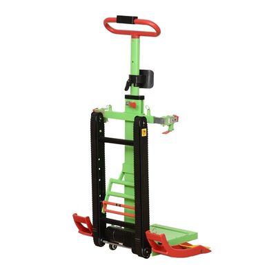 Chaise à roulettes pour grimpeurs d'escaliers personnalisables électrique vert noir