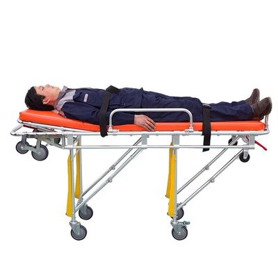 L'allumage d'aluminium porte-ambulance pliable porte-ambulance chirurgicale orange