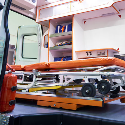 L'allumage d'aluminium porte-ambulance pliable porte-ambulance chirurgicale orange
