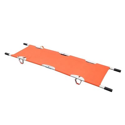 Fonctionnalité personnalisable Four Folded Aluminium Alloy Stretcher pour l' hôpital