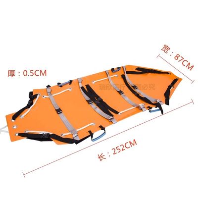 Couchette de sauvetage pliante multifonctionnelle couchette d'ambulance pliante orange
