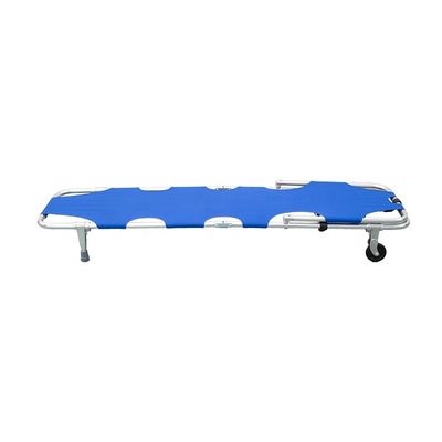 Légère pliable en alliage d'aluminium bleu Légère manuelle pliable en toile