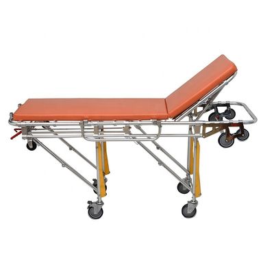 Traîneau d'ambulance d'hôpital, roulettes d'ambulance orange, roulettes d'ambulance de classe I