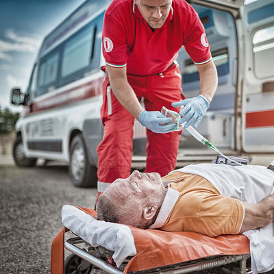 Ambulance mobile, brancard pliable, roulettes pour ambulanciers OEM, roulettes pour ambulanciers