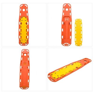 Tableau de colonne vertébrale pliable pour ambulances en HDPE pour les soins médicaux d'urgence