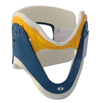 Collier cervical réglable en CE médical bleu jaune