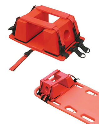Immobilizateur de tête rouge NBR pour appareil durable à brancards de secours d'urgence