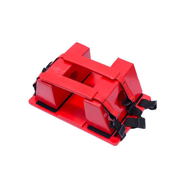 Immobilizateur de tête rouge NBR pour appareil durable à brancards de secours d'urgence