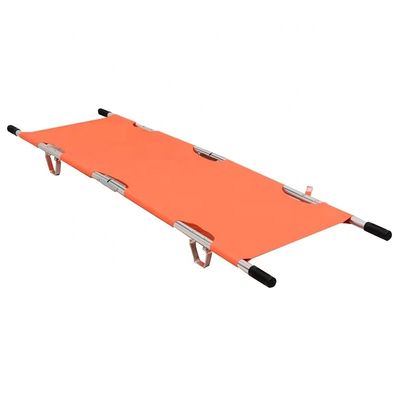Une civière d'urgence pliante portable en alliage d'aluminium parfaite pour le transfert de patients.