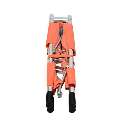Une civière d'urgence pliante portable en alliage d'aluminium parfaite pour le transfert de patients.