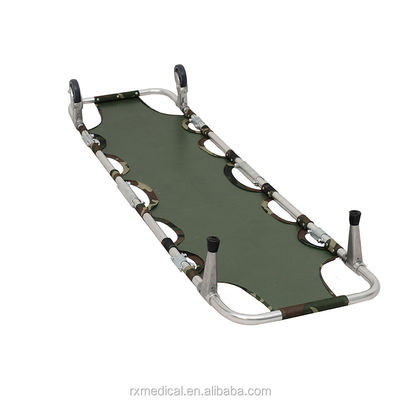 Couchette pliante en alliage d'aluminium orange porte-ambulance pliable Durée de conservation 1 an