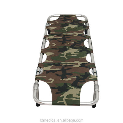 Couchette pliante en alliage d'aluminium orange porte-ambulance pliable Durée de conservation 1 an