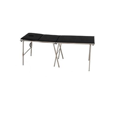 Commercial Couch d'examen du patient pliable Lit d'examen de l'hôpital noir