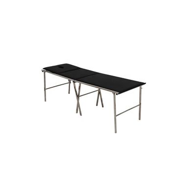 Commercial Couch d'examen du patient pliable Lit d'examen de l'hôpital noir