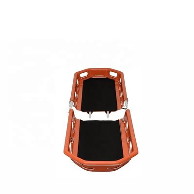 Coffre de sauvetage orange, brancard de premiers secours, coffre pliant,