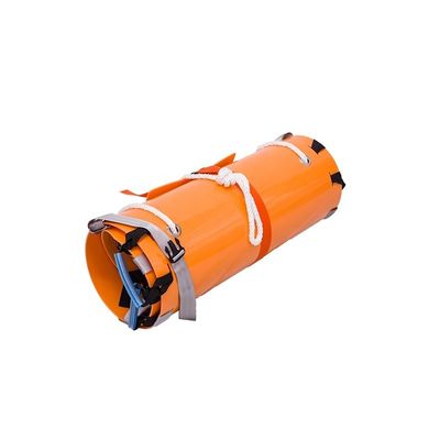 Couchette de sauvetage pliable en plastique composite orange pour appareils de premiers secours 250*84*0,5 cm